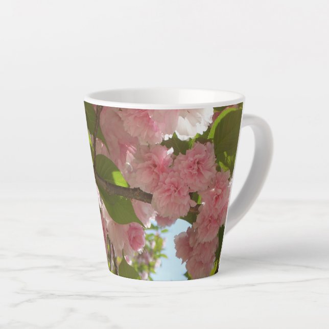 Tasse Latte Double floraison cerisier III printemps fleuri (Angle droit)