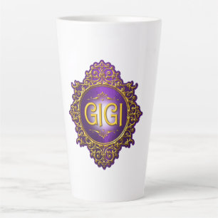 Tasse Latte Douce GIGI Royal Violet & Or