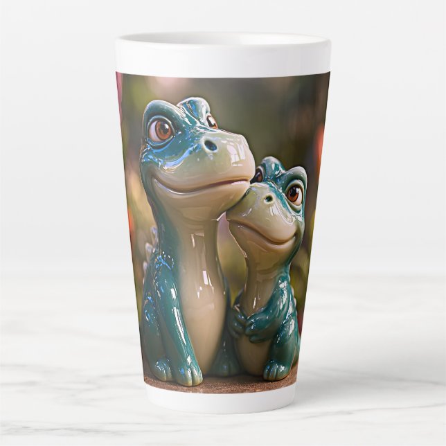 Tasse Latte Douces Câlins de Bébé Dino (Devant)