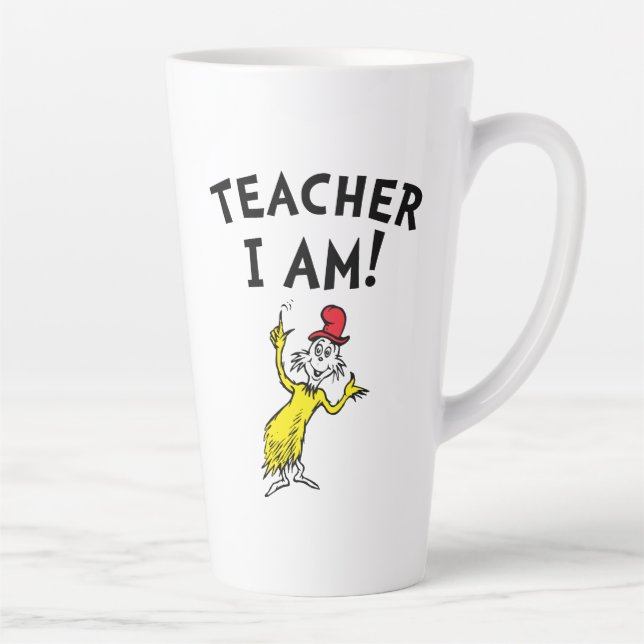 Tasse Latte Dr Seuss | Enseignant Je Suis ! (Droite)