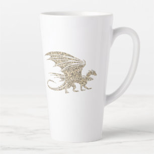 Tasse Latte Dragon de mosaïque Extraordinaire Golden