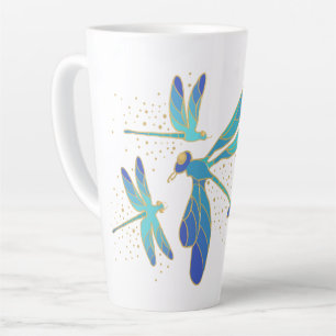 Tasse Latte Dragonflies