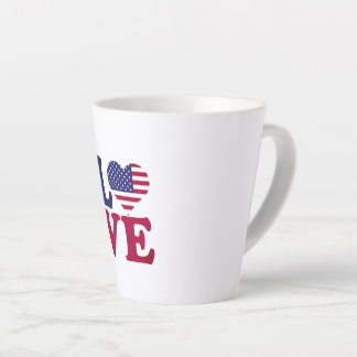 Tasse Latte Drapeau américain