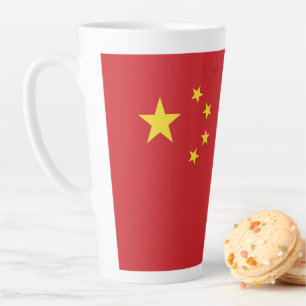 Tasse Latte Drapeau chinois