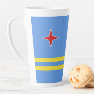 Tasse Latte Drapeau d'Aruba