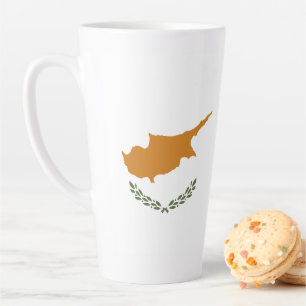Tasse Latte Drapeau de Chypre