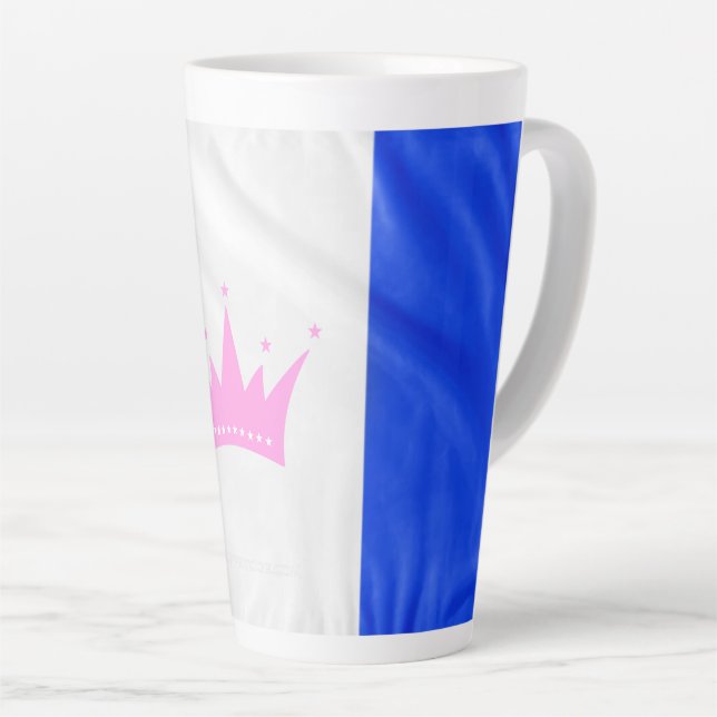 Tasse Latte Drapeau de fierté de la culture drag de SlipperyJo (Angle droit)