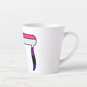 Tasse Latte Drapeau de fierté genderfluid Chai