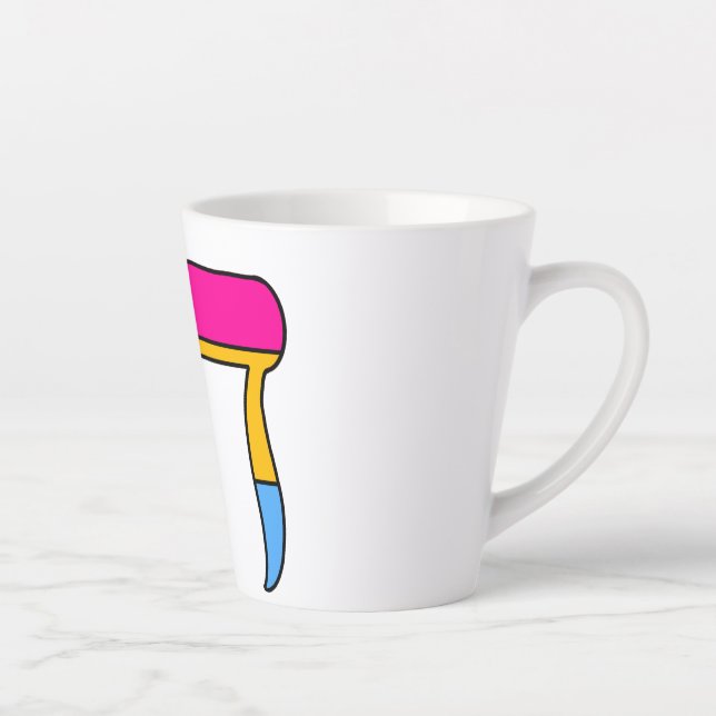 Tasse Latte Drapeau de Fierté Pan Chai (Droite)