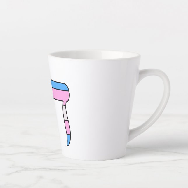 Tasse Latte Drapeau de fierté trans Chai (Droite)