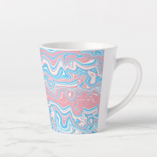 Tasse Latte Drapeau de fierté trans Trippsy Boho Groovy Bandes