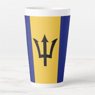 Tasse Latte Drapeau de la Barbade