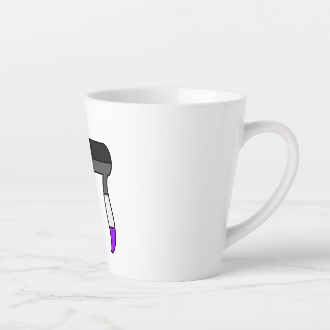 Tasse Latte Drapeau de la fierté Ace Chai (Droite)