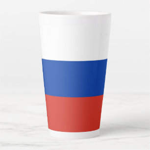 Tasse Latte Drapeau de la Russie