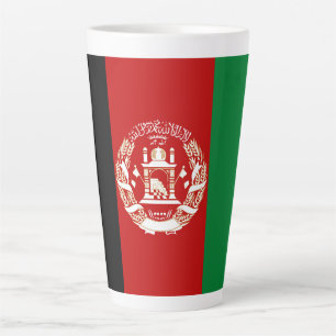 Tasse Latte Drapeau de l'Afghanistan