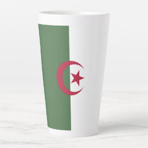 Tasse Latte Drapeau de l'Algérie
