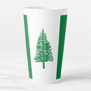 Tasse Latte drapeau de l'île Norfolk
