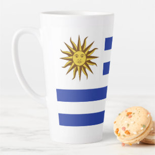 Tasse Latte drapeau de l'Uruguay