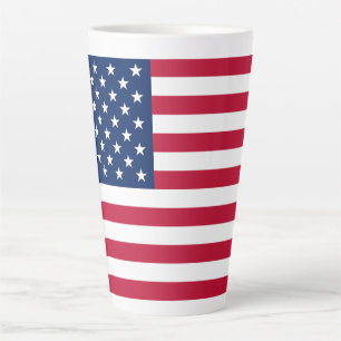 Tasse Latte Drapeau des États-Unis