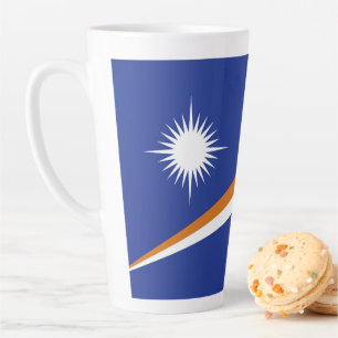 Tasse Latte Drapeau des Îles Marshall