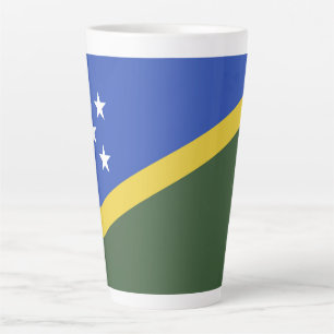 Tasse Latte drapeau des Îles Salomon