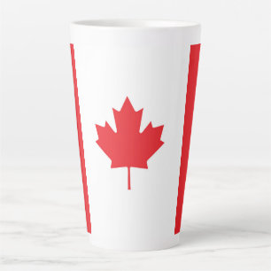 Tasse Latte Drapeau du Canada