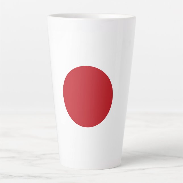 Tasse Latte Drapeau du Japon (Devant)