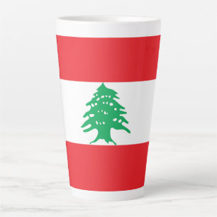 Tasse Latte Drapeau du Liban