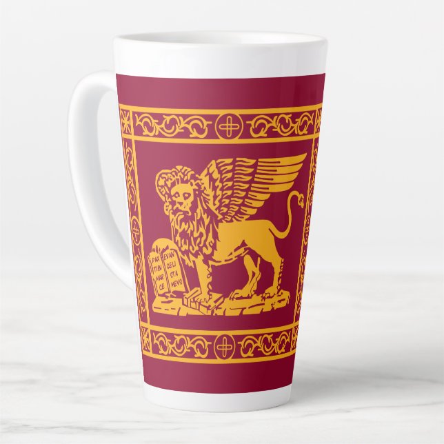 Tasse Latte Drapeau du portefeuille photo de Venise (Angle gauche)