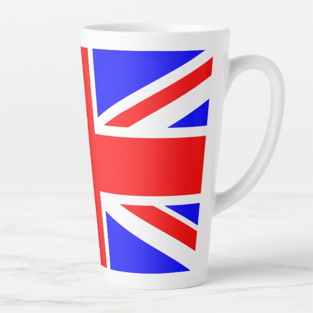Tasse Latte Drapeau du Royaume-Uni (Droite)