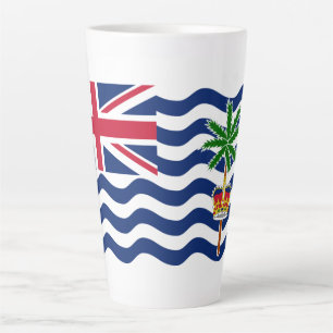 Tasse Latte Drapeau du Territoire britannique de l'océan Indie