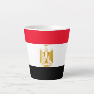 Tasse Latte Drapeau égyptien