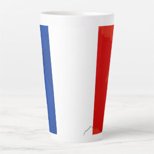 Tasse Latte drapeau français