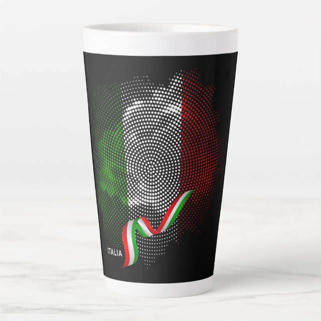 Tasse Latte Drapeau italien (Devant)