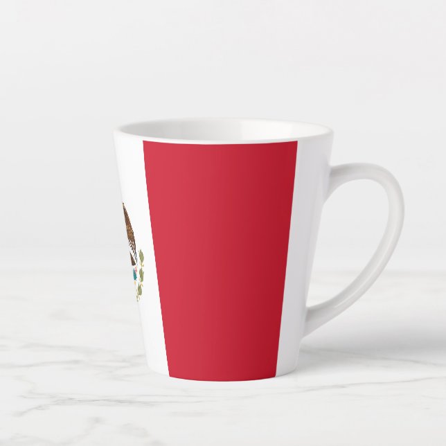 Tasse Latte Drapeau mexicain - Drapeau mexicain (Droite)