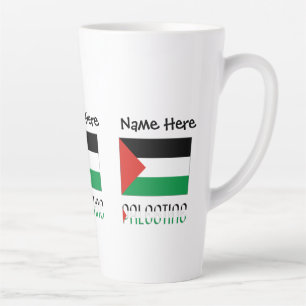 Tasse Latte Drapeau Palestinien Palestine Personnalisation Noi