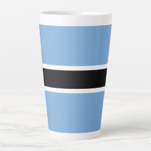 Tasse Latte Drapeau patriotique du Botswana