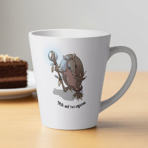 Tasse Latte Drôle Armadillo Lait et deux sucres Carton hypnoti