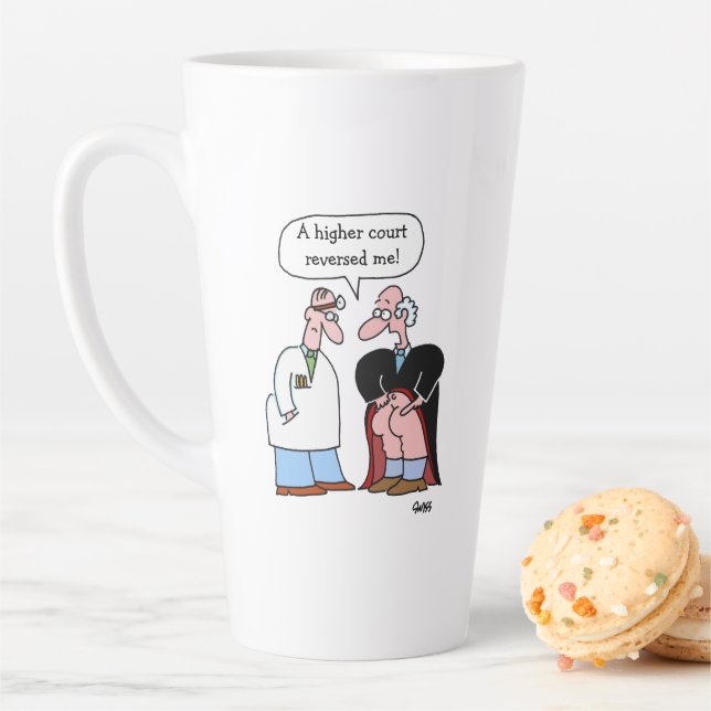 Tasse Latte Drôle Avocat Cartoon Art pour Avocats (En situation)