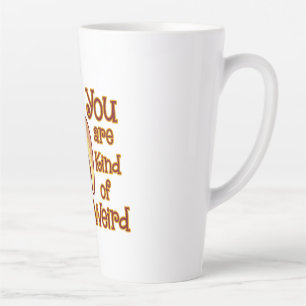 Tasse Latte Drôle Banane Singe Vous Êtes Un Peu Étrange