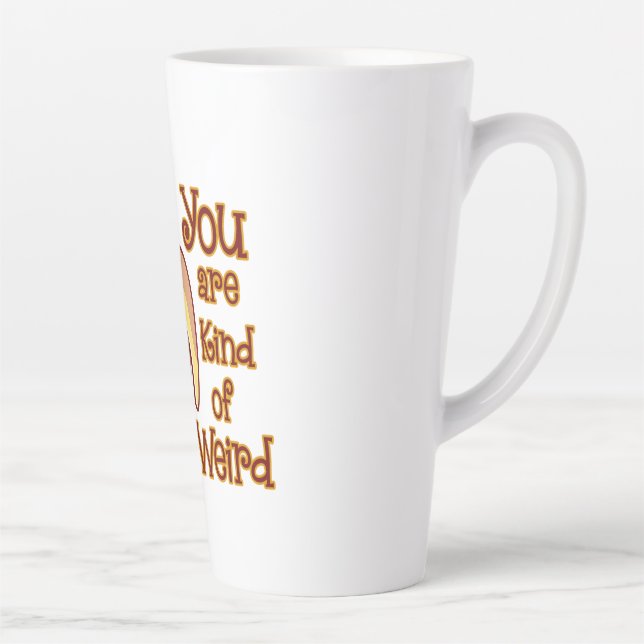 Tasse Latte Drôle Banane Singe Vous Êtes Un Peu Étrange (Droite)