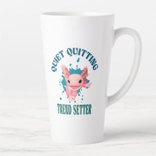 Tasse Latte Drôle de Axolotl Rose Paramètre de Tendance d'Aban