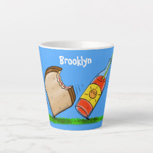 Tasse Latte Drôle de dessin animé de fourmis