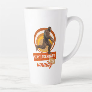 Tasse Latte Drôle de motivation de course de Bigfoot