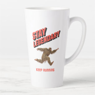 Tasse Latte Drôle de motivation de course de Bigfoot