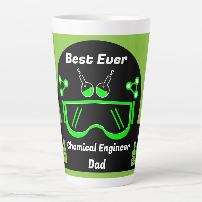 Tasse Latte Drôle Ingénieur Chimique Cadeaux (Devant)