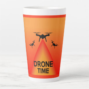 Tasse Latte Drone Hobbyiste Pilote de drone Photographie