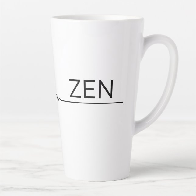 Tasse Latte Du chaos enveloppant à la zenitude (Droite)