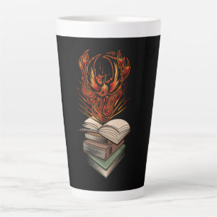 Tasse Latte Du Magnet de voiture de livres