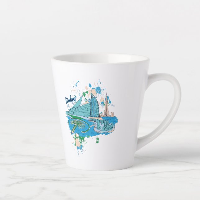 Tasse Latte Dubaï (Droite)